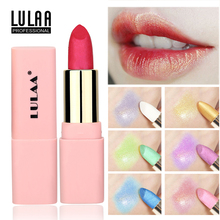 LULAA Shimmer Glitter Lipstick Gold Red Pink Glow Lips Tattoo Pigment Waterproof Metallic Lip Tints Highlighter Lip Stick Makeup 2024 - buy cheap
