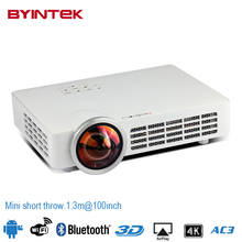 Bluetooth Blu Ray Short throw Android Home Theater mini HDMI USB RJ45 LED Video 1080P DLP 3D Projector HD 2024 - buy cheap