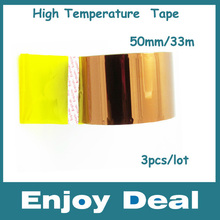 3pcs/lot 100ft  50MM*33M Gold BGA Tape,, High Temperature Resistant Tape  Thermal Insulation Tape free shipping 2024 - buy cheap