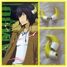 Anime HitmanReborn Katekyo Hitman Reborn Ranbo Lambo Cosplay Horns Hairpiece Headwear Halloween Cosplay Props Accessories 2024 - buy cheap