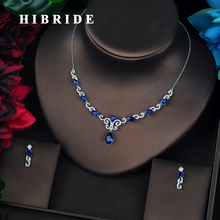 HIBRIDE Beauty Unique Design Colorful CZ Bride Jewelry Sets For Party Parure Bijoux Femme Mariage Jewelry Accessories N-685 2024 - buy cheap