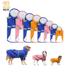Capa de chuva para cachorro impermeável, jaqueta leve com capuz para cães pequenos, médios e grandes 2024 - compre barato