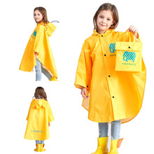 New Cute Animal Pattern Waterproof Polyester Rain Coat Boy Children Girls Windproof Poncho Kindergarten Student Baby Raincoat - 2024 - buy cheap