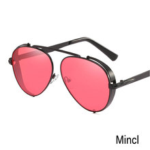 MINCL/ 2019 Fashion Pilot Style Punk Sunglasses Men Metal Thick Side Brand Designer Sun Glasses Uv400 With Box NX 2024 - buy cheap