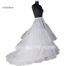 Ruthshen-pendientes de aro con cola para boda, 2 aros, 3 capas, DS0493 2024 - compra barato