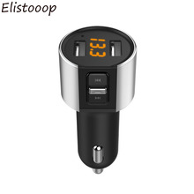 New Wireless  Bluetooth V4.2  Car Kit FM Transmitter In Car MP3 Player FM Radio Transmitter Modulator Dual USB Charger Port 2024 - buy cheap