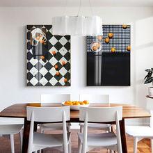 Lienzo moderno en blanco y negro, póster e impresión para sala de estar, dormitorio, pintura decorativa, imagen amarilla, arte para la pared del hogar 2024 - compra barato
