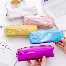 1Pcs Korea Kawaii Pencil Case Magic Laser Rose Gold Pvc Pencil Bag Pouch Stationery Office School Supplies 2024 - buy cheap