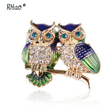 New Brooch Retro double Owl Clothing Accessories Hot Pin Charming Chic High-grade Unisex Individuality Gift Hot Sale 2024 - buy cheap