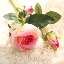 10 шт. искусственный букет розы шелковые искусственные цветы розы свадебные украшения искусственный цветок для свадьбы домашние декоративные шелковые цветы 2024 - купить недорого