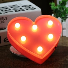 Led Night Light Lamp Wall Child Heart Shape String Lights Lighting Led Christmas Tree Decoration Lights Home Party Holiday 2024 - buy cheap