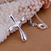 925 jewelry silver plated Jewelry Pendant Fine Fashion Cute  Droplets Cross Necklace Pendants Top Quality CP105 2024 - buy cheap