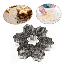 DIY snowflake 9pcs stainless steel mold fondant baking tools Cookie Tools cake decoration tools Valentine's Day Easter 2024 - buy cheap