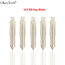 Okeytech 10PCS/LOT Metal Blank Uncut Flip KD Remote Key Blade Type 15# for Hyundai for Kia for Jeep for Mitsubishi Blade NO. 15 2024 - buy cheap