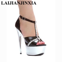 Laijianjinxia sexy mujeres de 15cm noche Fiesta Club reina zapatos de tacones plataforma zapatos de baile sandalias nuevo diseño Zapatos de baile de barra 2024 - compra barato