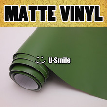 Military Green Matte Vinyl Military Green Matte Wrap Air Bubble Free For Car Wrapping Size:1.52x30m/Roll 2024 - buy cheap