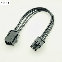 Cables de alimentación modulares de 6 pines a 6 pines, Cable de extensión PCI Express con funda, Conector de tarjeta de gráficos de PC de 20cm 2024 - compra barato