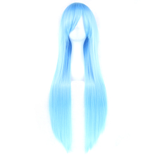 Soowee 24 цвета длинные прямые парики синие белые праздничные аксессуары для волос термостойкие синтетические волосы косплей парик для женщин 2024 - купить недорого