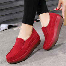 Autumn Women Flat Platform Loafers Ladies Shoes Genuine Leather Slip-on Casual Shoes Woman Flats Moccasins creepers dfv4 2024 - buy cheap