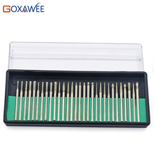 GOXAWEE Power Tools Accessories Rotary tools Diamond Burs Grinding Wheel 2.35/3mm shank of 30pcs for Dremel Tools Accessories 2024 - buy cheap