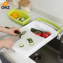 ORZ кухонная разделочная доска, раковина, сливная корзина, Разделочные Блоки, овощные мясные инструменты, кухонные аксессуары, разделочная доска для стола 2024 - купить недорого