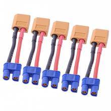 XT60 Male To Female EC3 Connector / Adapter 5pcs in one package for FPV RC Quadcopter 2024 - buy cheap