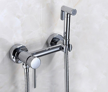 Envío Gratis frío y caliente baño ducha aseo Jet limpiador portátil rociador de ducha para bidet latón montaje en pared grifo BD553 2024 - compra barato