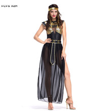 Sexy Woman Egyptian Goddess Queen Costume Female Halloween Cleopatra Cosplay Carnival Purim Masquerade Nightclub Bar party dress 2024 - buy cheap