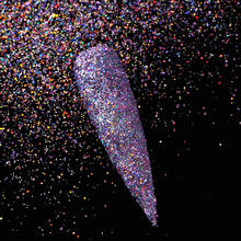 Блестящий порошок, фиолетовый лазерный пигмент для дизайна ногтей, блестки, хлопья для ногтей, УФ-Гель-лак для ногтей 2024 - купить недорого