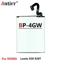 BP-4GW 2000mAh литий-ионный аккумулятор для Nokia Lumia 920 920T BP 4GW BP4GW оригинальный высокий 2024 - купить недорого