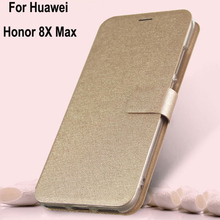 Capa de couro pu para celulares huawei, para honor 8x max, 8x max com fecho magnético 2024 - compre barato