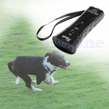 Repelente ultra-sônico para animais, dispositivo para treinamento de cães, com lanterna 2024 - compre barato