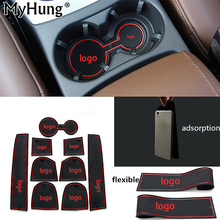 Anti-slip Non-slip Silicone Cup Holder Sticker Gate Slot Pad Door Groove Mat for Audi Q5 2009 2010 2011 2012 2013 Car Styling 2024 - buy cheap