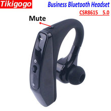 Tikigogo CSR8615 5.0 Stereo Business Bluetooth Earphone Headset Mute Key Ear Hook Handsfree PK k10 Bluetooth Earphone headphone 2024 - buy cheap