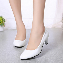 Summer Round Toe Heel Shoes Woman Sexy Low Heel Shoes Platform Bridal Party Women Shoes Lolita Red Shoes Spring Tacones Mujer 2024 - buy cheap