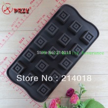 Free shipping Square shaped silicone chocolate mold fondant cake mold Jelly pudding No.:CH110 2024 - buy cheap