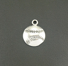 30pc  Silver Color Tone Baseball Softball Charms Metal Bracelet Necklace Jewelry Findings A505 2024 - buy cheap