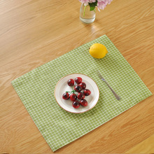 Newest 40*30cm Simple Pastoral Style Mat Napkin Cotton Linen Dessert Table Napkins Tea Towels Kitchen Dishcloth Placemats 2024 - buy cheap