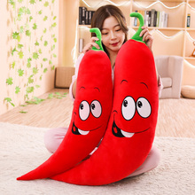 80cm/100cm novo quente engraçado vermelho chili pelúcia travesseiro simulação macia dos desenhos animados chili boneca casa sofá decoração almofada crianças brinquedo presente 2024 - compre barato