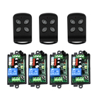 Interruptor de controle remoto sem fio, ac 220v 10a 1ch canal rf interruptor de controle remoto e sistema de controle remoto 4 * receptor + 3 * transmissor 315/433mhz sku: 5393 2026 - compre barato