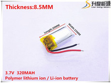 li-po 1pcs [SD] 3.7V,320mAH,[851530] Polymer lithium ion / Li-ion battery for TOY,POWER BANK,GPS,mp3,mp4,cell phone,speaker 2024 - buy cheap