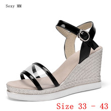 Slides Platform Sandals Women Peep Toe Shoes Summer Wedges Gladiator Sandals Woman High Heels Sandals Small Plus Size 33 - 43 2024 - buy cheap