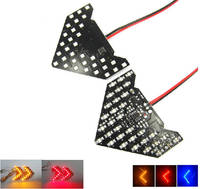2Pcs Car Rear turn light  33 SMD LED Sequential Arrow Panel Car Side Mirror Turn Signal Blinker Light Red Yellow Free Shipping 2024 - buy cheap