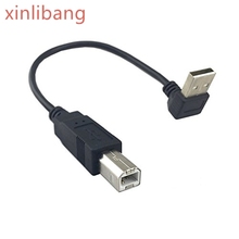 Up Angled 90 Degree USB 2.0 Male to B Type Male Cable for Printer Scanner Hard Disk 20cm computer cable 2024 - buy cheap