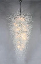 Hot Selling Modern Hanging Lamp Excellent White Large Big Size Murano Glass Pendant Crystal Chandelier 2024 - buy cheap