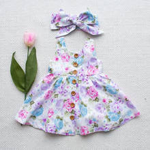 Floral Girls Dresses Party Princess Dress Toddler Kids Baby Girls Party Princess Dress Sundress Clothes 2024 - buy cheap