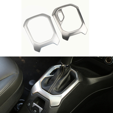 Jameo Auto Car Interior Gear Shift Knob Panel Decoration Cover Trim Frame Stickers Fit for Jeep Renegade 2014 - 2019 AT Model 2024 - buy cheap