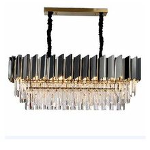 New Modern Dining Room Chandelier Lighting Lamps Luxury Kitchen Island Crystal Rectangle Home Decoration LED Crystal Lamp 2024 - buy cheap