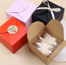 9*9*6cm Small Cupcake box kraft cookies paper box Birthday Party Wedding facor cake Decoration Packaging supplies Gift candy box 2024 - buy cheap