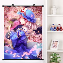 Poster japonês de anime touhou, projeto flandroid scarlet cosplay mural de rolagem para parede pôster hd de decoração para casa otaku 2024 - compre barato